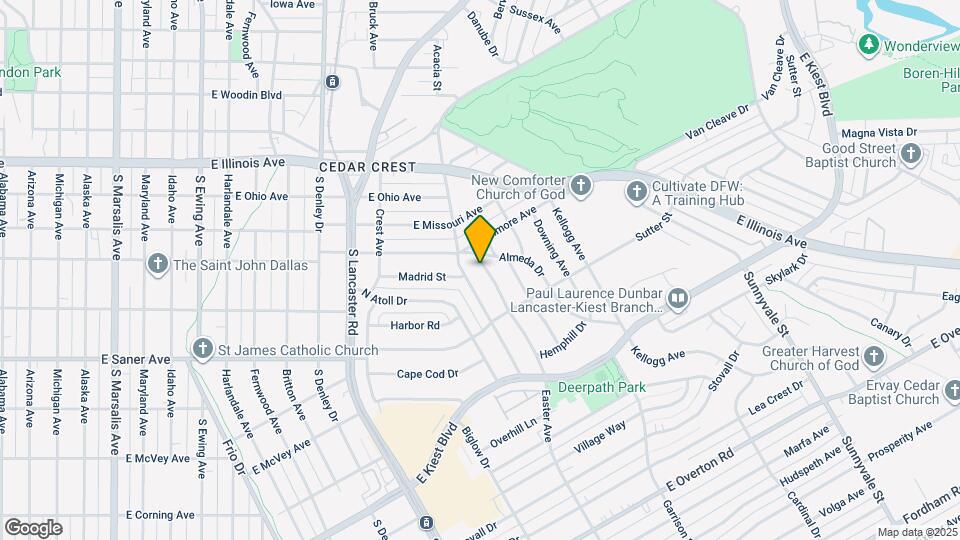 2613 Easter Ave Map and Location Details