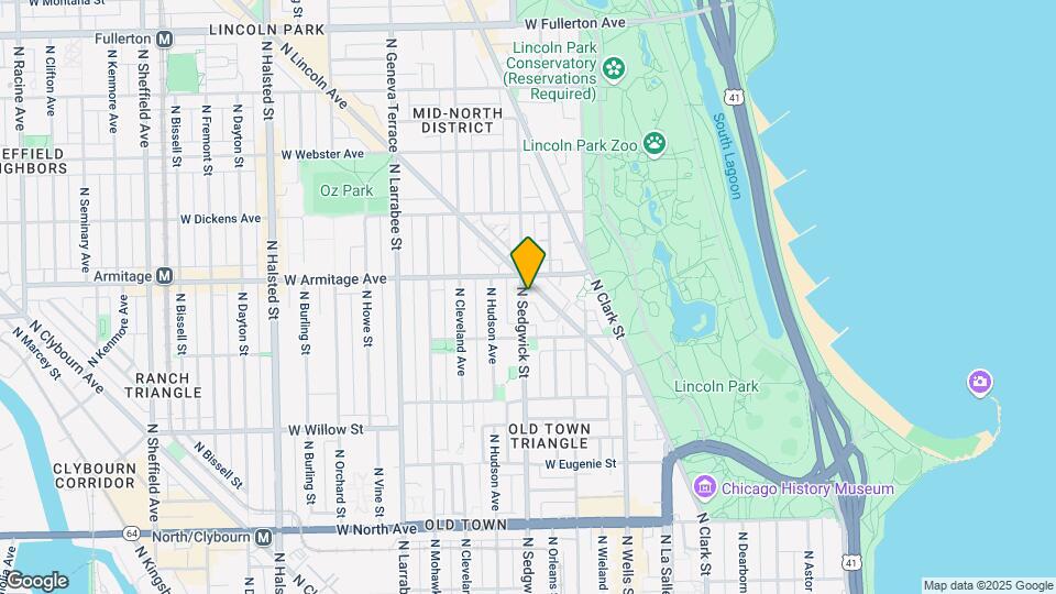 1935 N Sedgwick St Map and Location Details