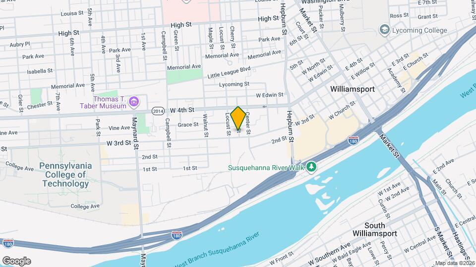 522 W 3rd St Map and Location Details