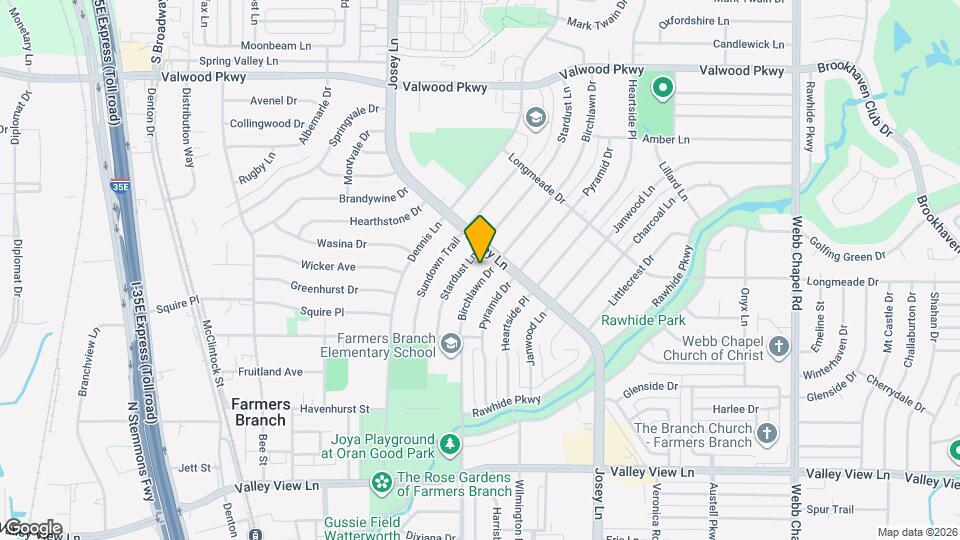 13729 Birchlawn Dr Map and Location Details