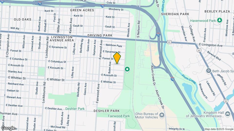 1717 E Frankfort St Map and Location Details