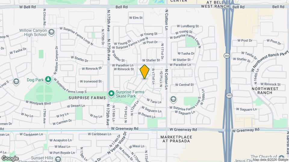 16003 N Cristine Ln Map and Location Details