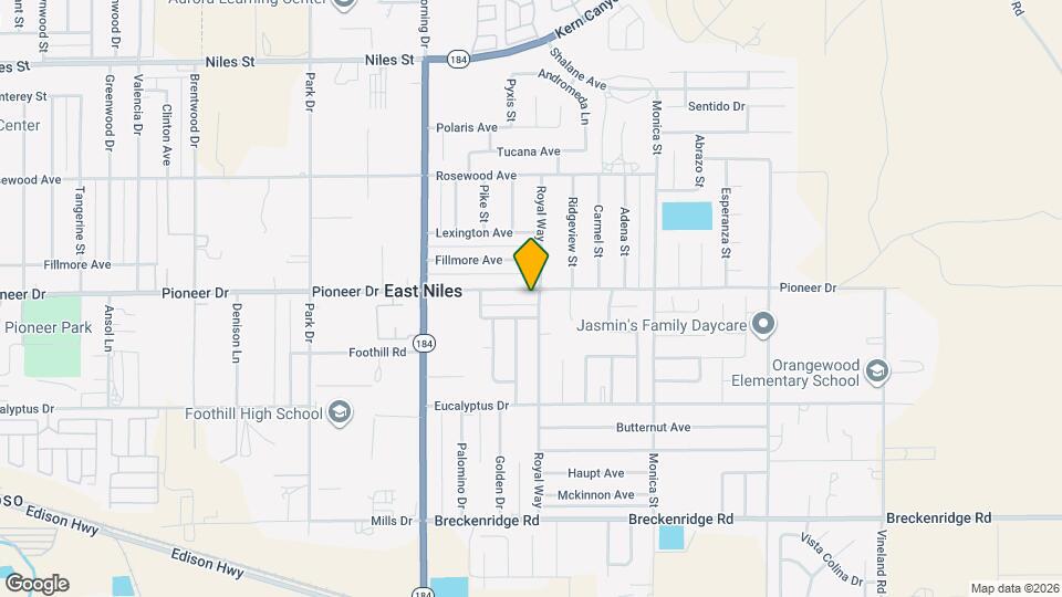 8425 Pioneer Dr Map and Location Details