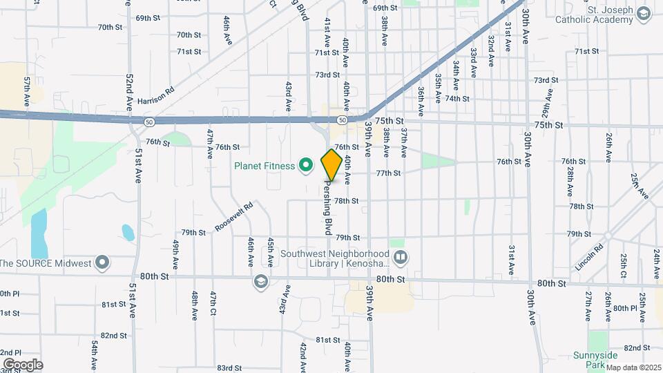 7723 Pershing Blvd Map and Location Details