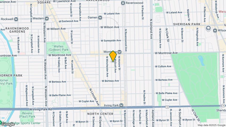 4314 N Wolcott Ave, Unit Second floor Map and Location Details