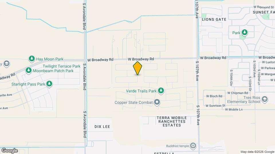 11022 W Marguerite Ave Mapa y Detalles de la Ubicación