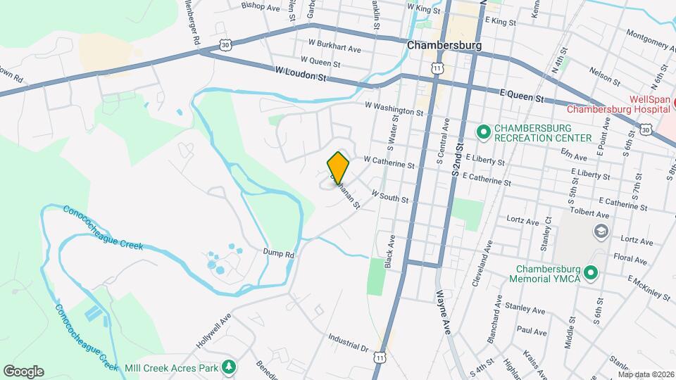 Chambersburg Family Townhomes Map and Location Details
