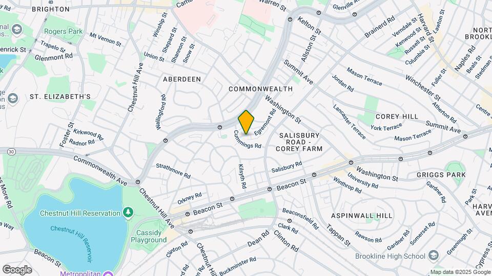 9 Egremont St, Unit 1 Map and Location Details