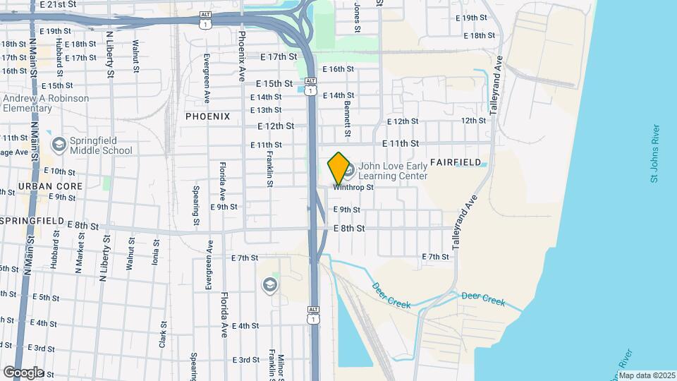 1504 Winthrop St Map and Location Details