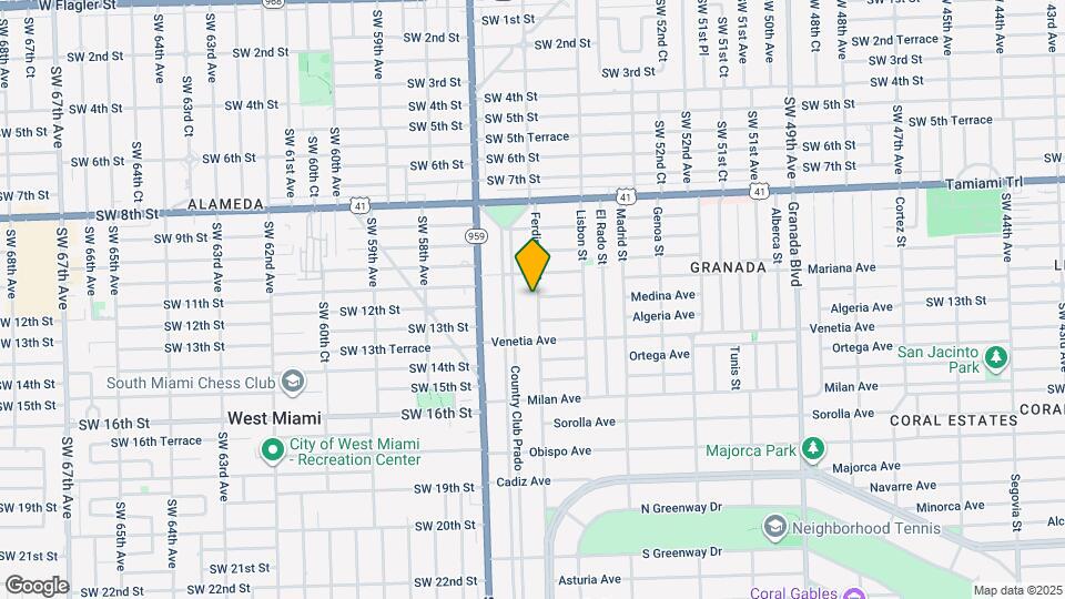1202 Ferdinand St Map and Location Details