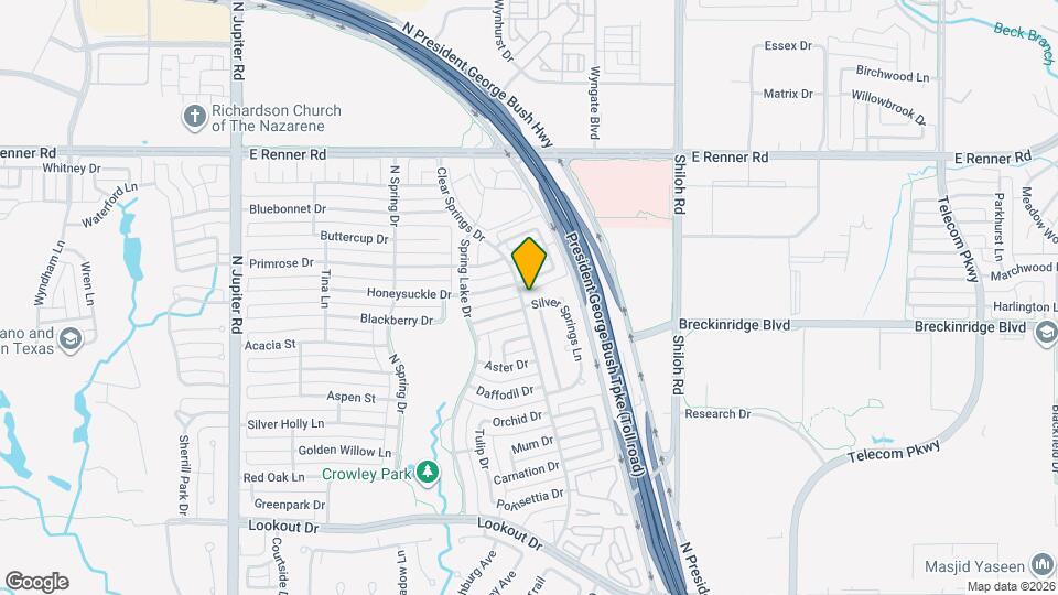 3120 Silver Springs Ln Map and Location Details