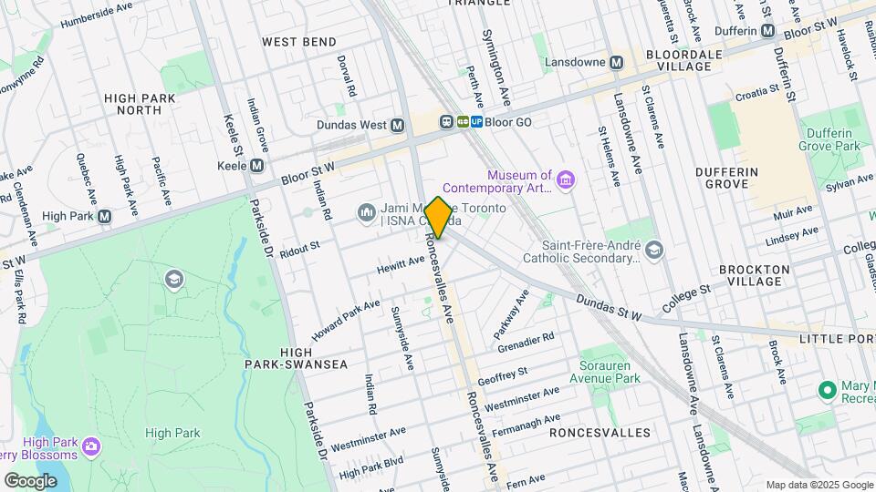 461 Roncesvalles Ave Map and Location Details