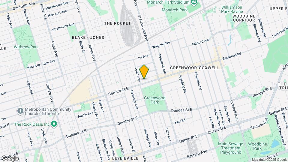 1202 Gerrard St E Map and Location Details