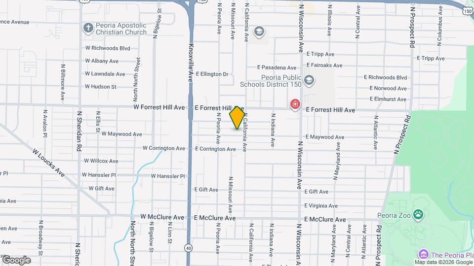 405 E Maywood Ave Map and Location Details