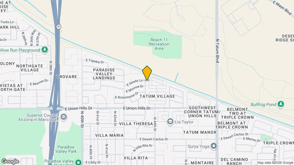 18833 N 43rd Pl Map and Location Details