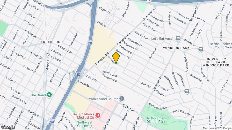 1303 Corona Dr Map and Location Details