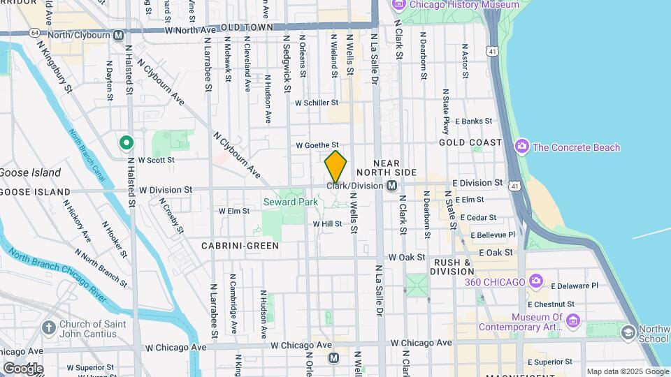 225 W Division St, Unit 609 Map and Location Details