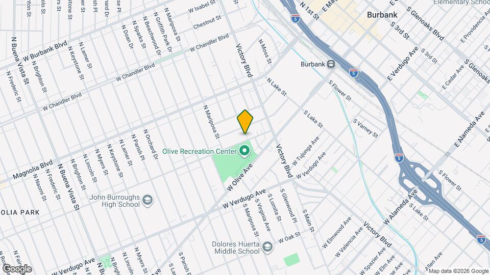 1025 W Clark Ave Map and Location Details