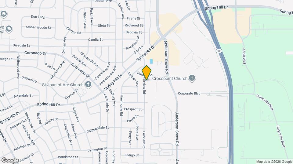 2464 Fairview Rd Map and Location Details