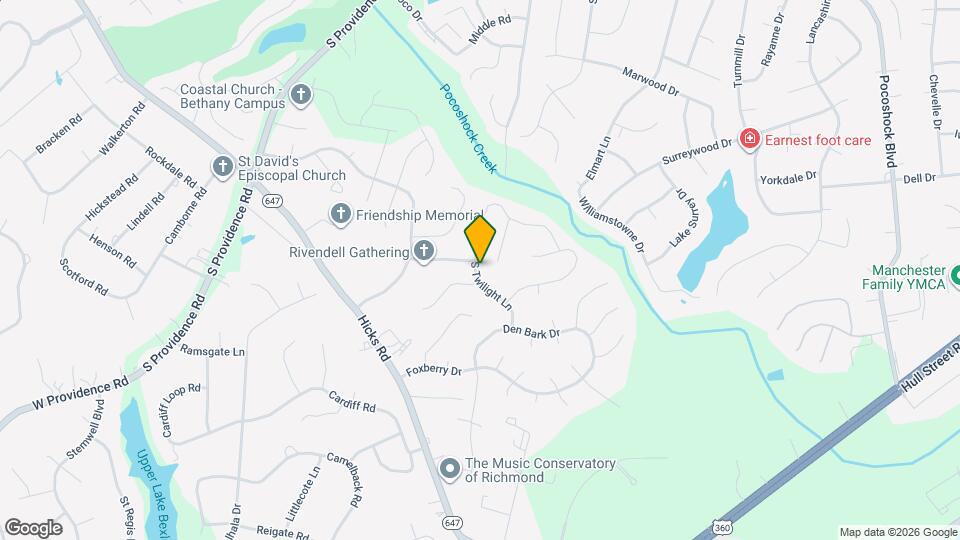 2101 S Twilight Ln Map and Location Details