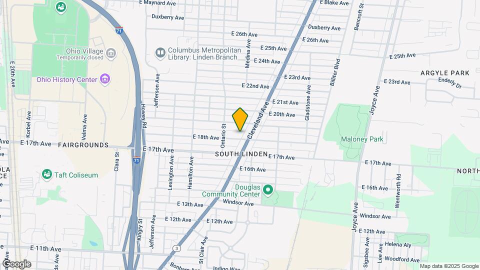 1188-1196 E 18th Ave Mapa y Detalles de la Ubicación