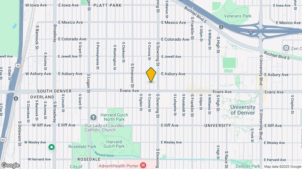 2058 S Corona St Map and Location Details
