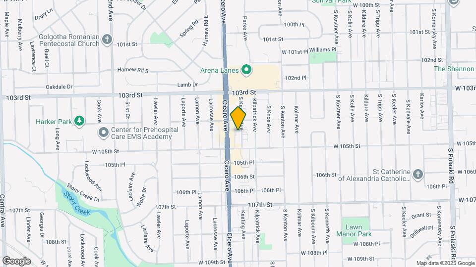 10418 S Keating Ave Map and Location Details