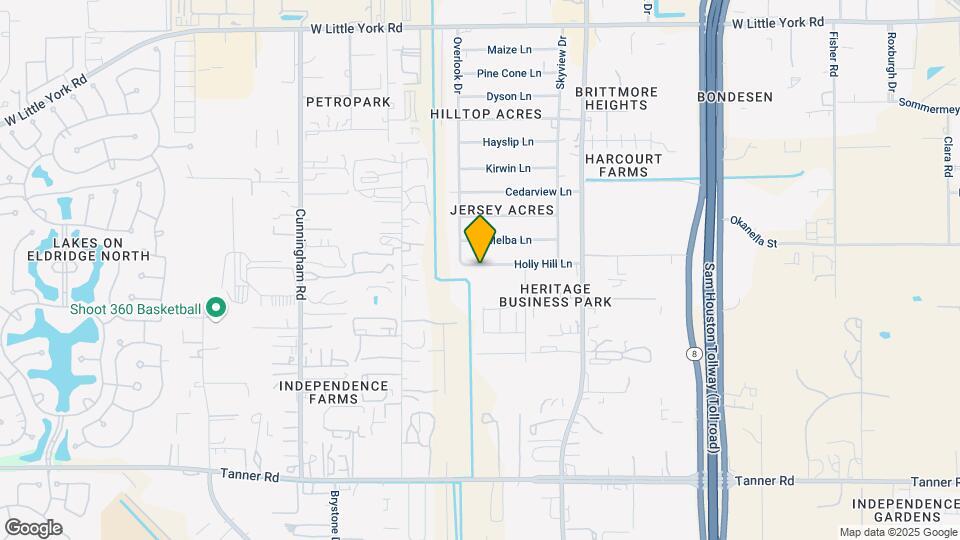 11131 Holly Hill Ln Mapa y Detalles de la Ubicación