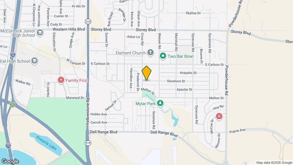 505 Shoshoni St Mapa y Detalles de la Ubicación
