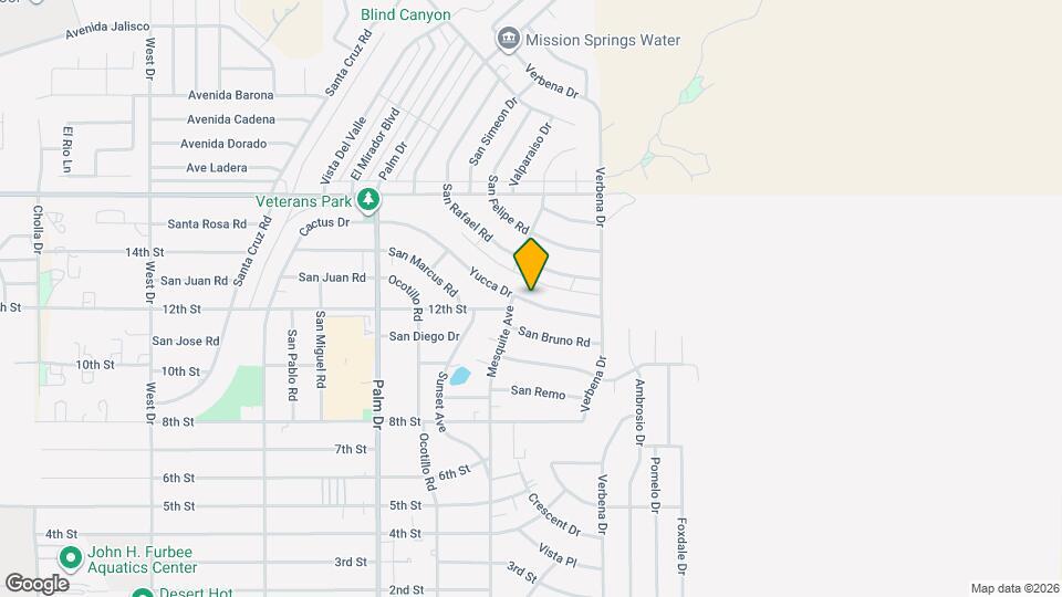 66820 Yucca Dr Map and Location Details