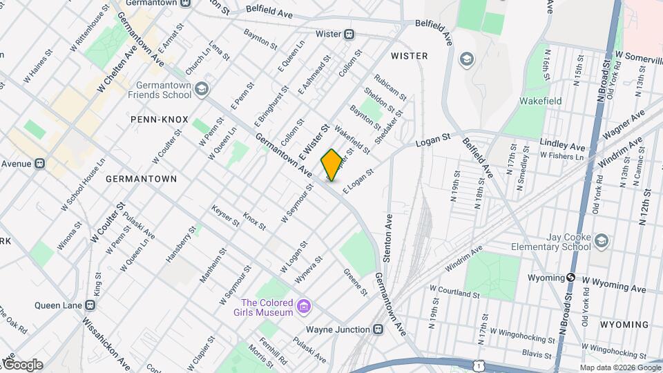 4929 Germantown Ave Mapa y Detalles de la Ubicación