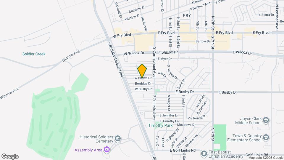 232 W Brown Dr Map and Location Details