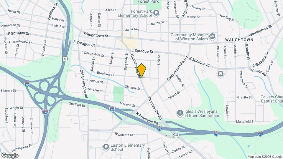 1000 E Brookline St, Unit 158 Map and Location Details