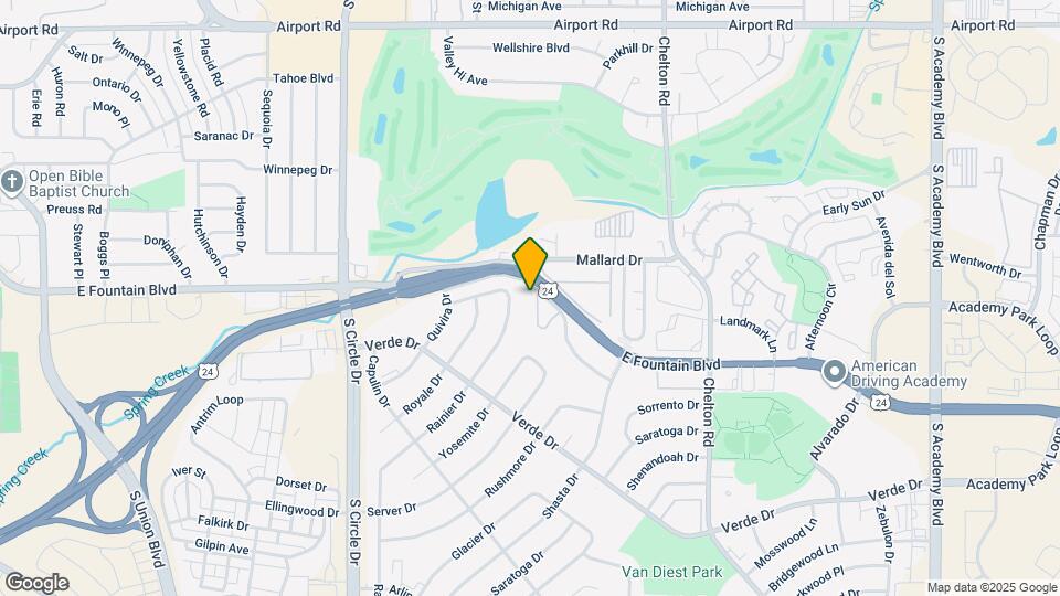 2967 E Fountain Blvd Map and Location Details