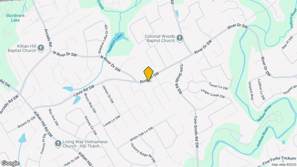 3944 River Dr SW Map and Location Details