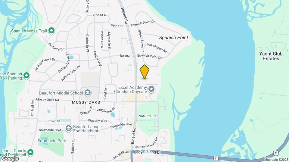 947 Oyster Cove Rd Map and Location Details