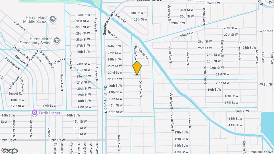 3202 21st St W Map and Location Details