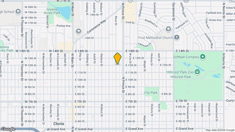 701 E 12th St Map and Location Details