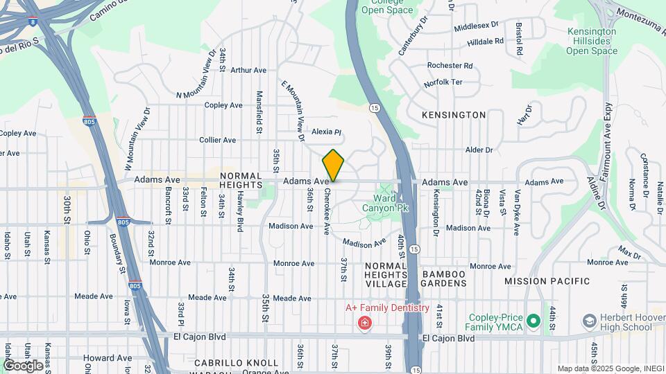 3659 Adams Ave Map and Location Details