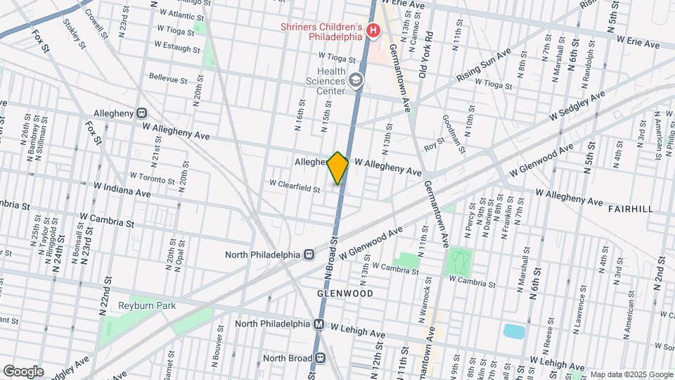 3104 N Broad St Map and Location Details