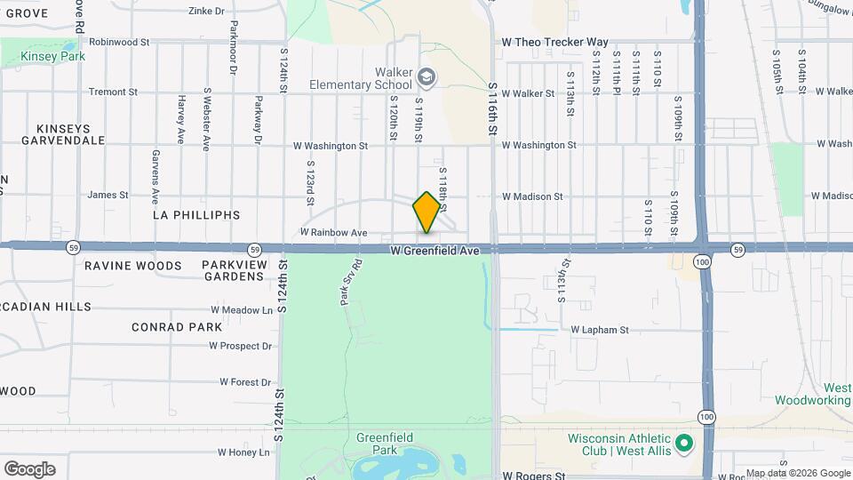 11820 W Greenfield Ave, Unit #2 Map and Location Details