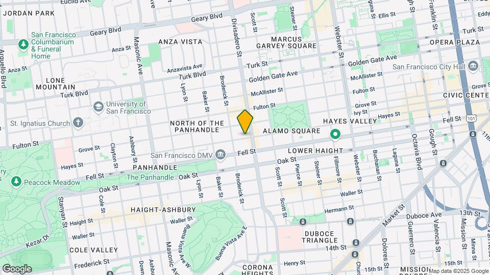 1330 Hayes St Mapa y Detalles de la Ubicación