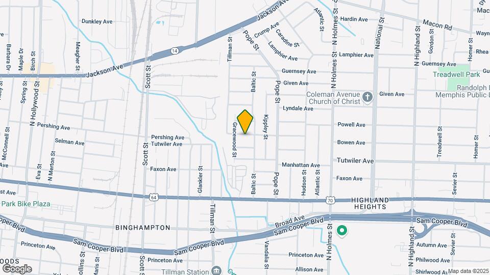 3067 Pershing Ave Map and Location Details