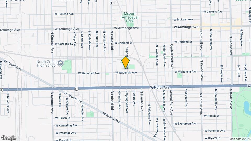 1706 N Springfield Ave Map and Location Details