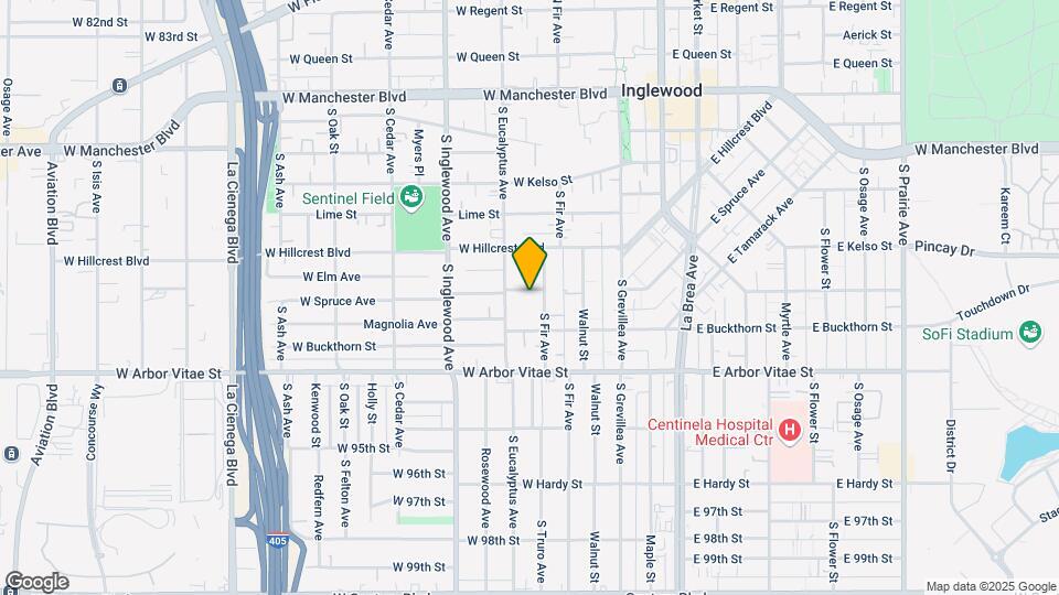 210 W Spruce Ave Map and Location Details