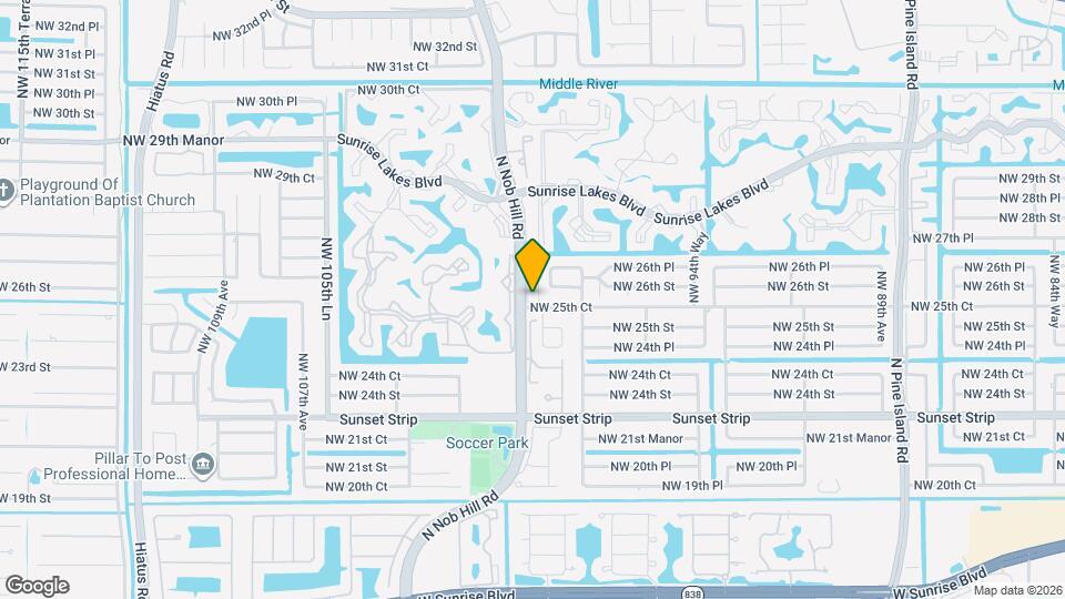 2550 N Nob Hill Rd, Unit 25 Mapa y Detalles de la Ubicación