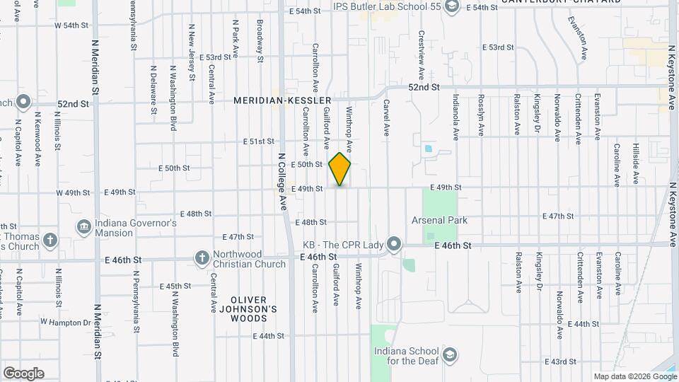 911 E 49th St Map and Location Details