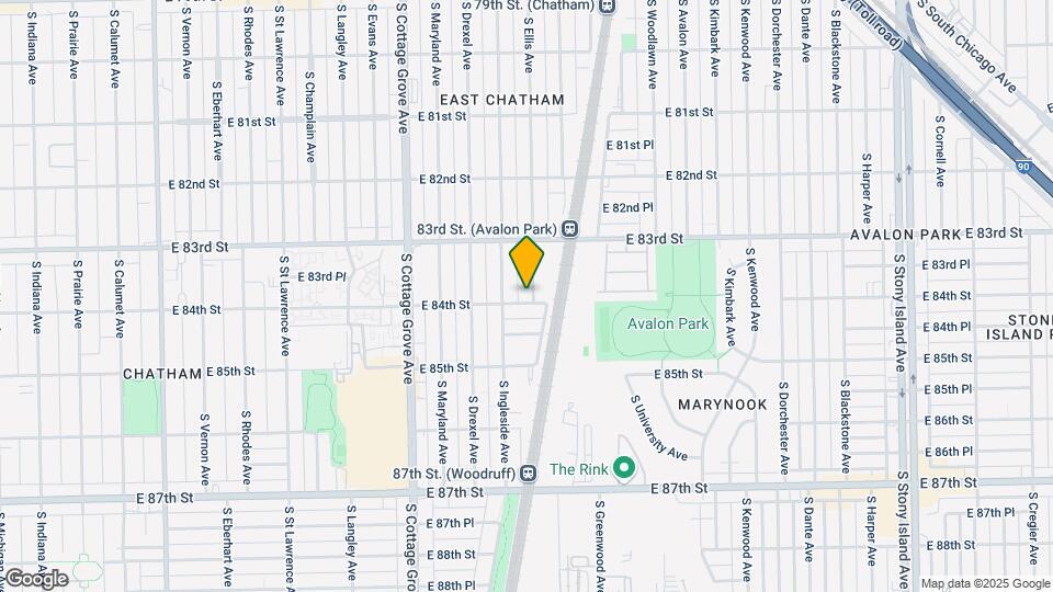 8352 S Ellis Ave Map and Location Details