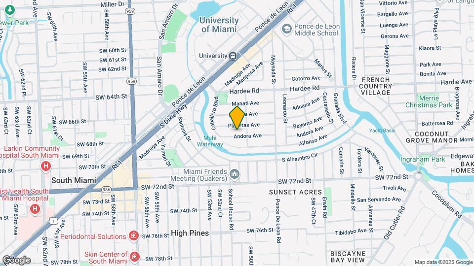 1213 Andora Ave Map and Location Details