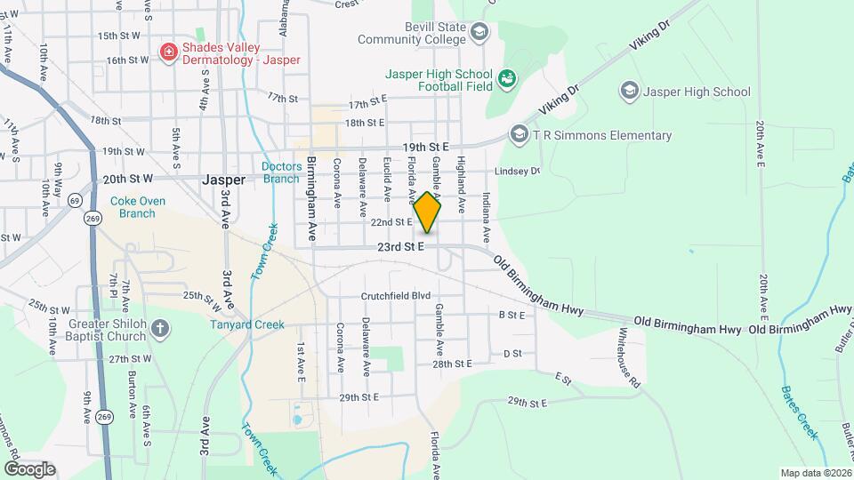 632 23rd St Map and Location Details